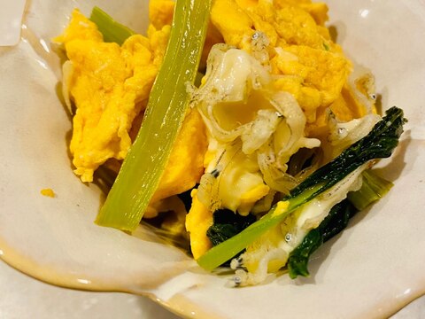 卵と小松菜の炒め物